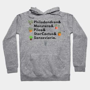 Houseplant Family List Hoodie